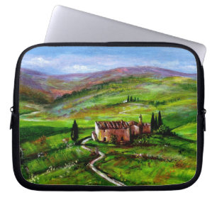 CAPA PARA NOTEBOOK PAISAGEM DA TÚSCULA COM COLINAS VERDE