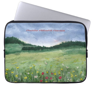 Capa Para Notebook Paisagem de Campo de Flores