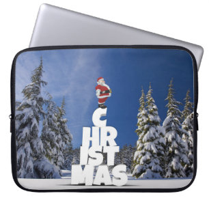 Capa Para Notebook Paisagem de inverno de Natal