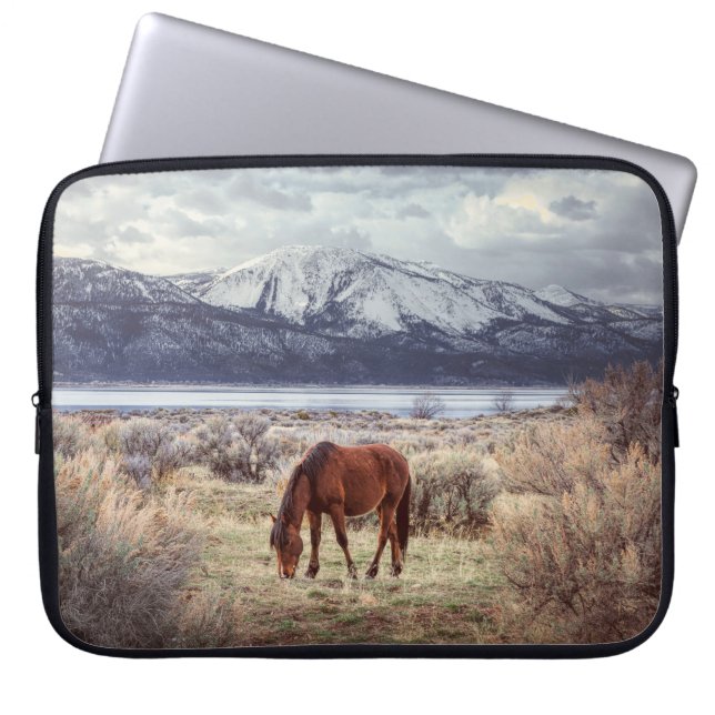 Capa Para Notebook Paisagem de inverno de Nevada. (Frente)