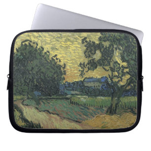 Capa Para Notebook Paisagem de Van Gogh ao Crepúsculo