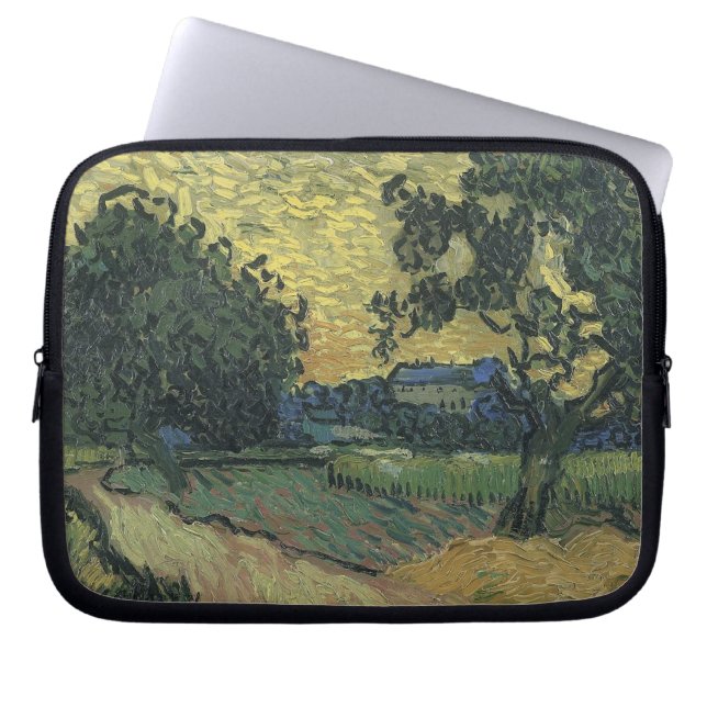 Capa Para Notebook Paisagem de Van Gogh ao Crepúsculo (Frente)