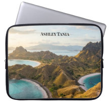 Paisagem do pôr do sol da Ilha de Padar em tela