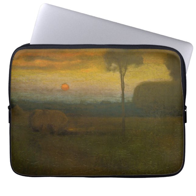 Capa Para Notebook Paisagem noturna por George Inness (1889) (Frente)