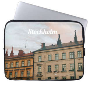Capa Para Notebook Paisagem Urbana de Södermalm em Estocolmo