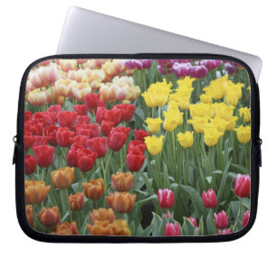 Capa Para Notebook Países Baixos, Jardins Keukenhoff, tulipas.