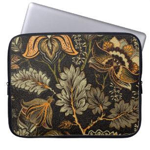 Capa Para Notebook Paisley floral indiano, padrão étnico uniforme.