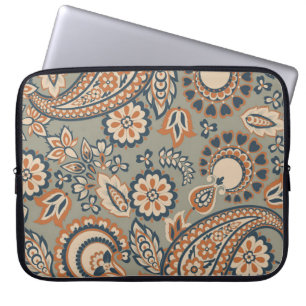 Capa Para Notebook Paisley, padrão de safra. Vintage backgrou