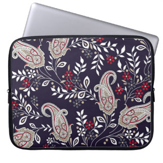 Capa Para Notebook Paisley tradicional indiano, padrão perfeito.