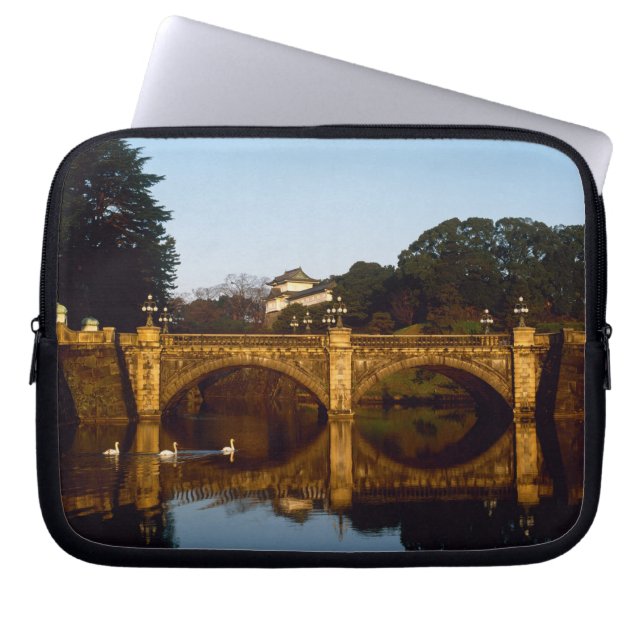 Capa Para Notebook Palácio Imperial, Ponte Nijubashi, Tóquio, Japão (Frente)