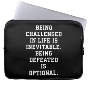 Capa Para Notebook Palavras Inspiracionais - Desafio vs Derrota
