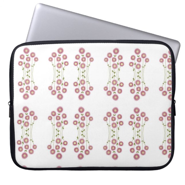Capa Para Notebook Pale pink abstract florals  (Frente)