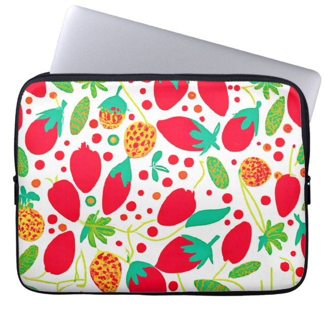 Capa Para Notebook Paleta Frutífera Padrão Vibrante (Frente)