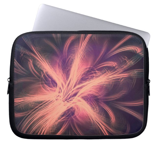 Capa Para Notebook Paleta Roxa Fractal de eletrônicos Bag (Frente)