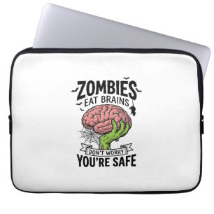 Capa Para Notebook Palhaço Zumbi Come Cérebros Você Está Seguro Desi 