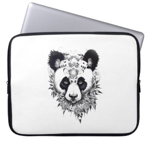 Capa Para Notebook Panda Bear Selvagem Natureza Animal Ilustração Art