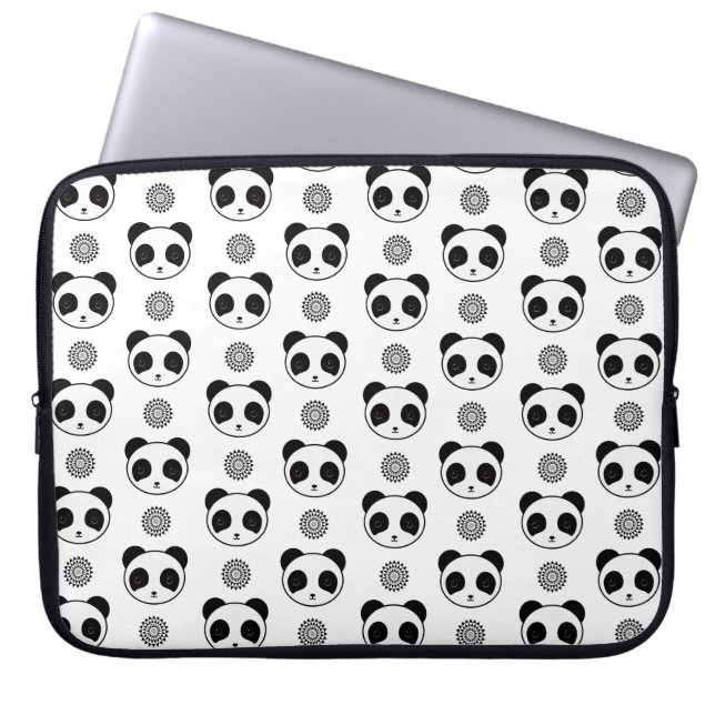 Capa Para Notebook Panda Mandala de Kawaii (Frente)
