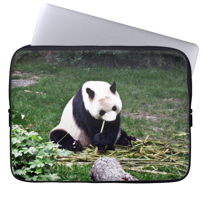 Capa Para Notebook Panda que come o bambu (Frente)