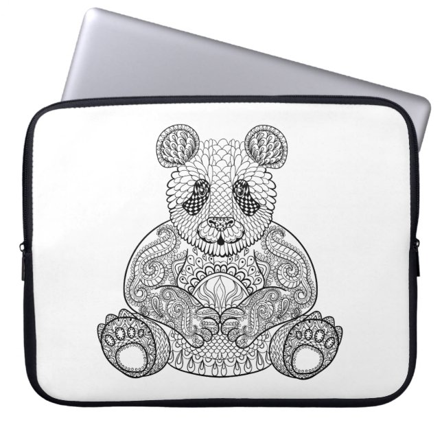 Capa Para Notebook Panda tribal inspirada (Frente)