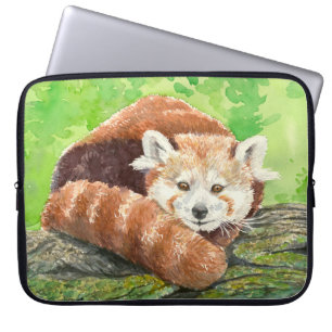 Capa Para Notebook Panda vermelha