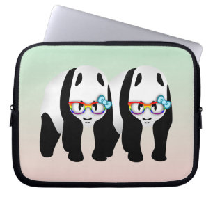 Capa Para Notebook Pandas Hipsteres Orgulho gay