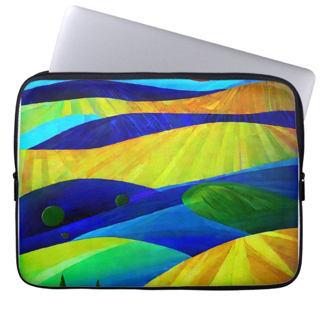 Capa Para Notebook Panorama Colinas Rainbow Fantasy (Frente)