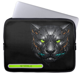 Capa Para Notebook Pantera Cibernética Cyberpunk Gamer Personalizada