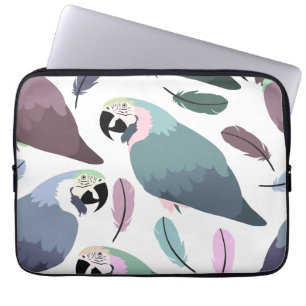 Capa Para Notebook Papagaios Modernos Padrão Tropical