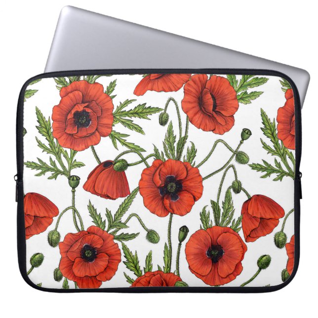 Capa Para Notebook Papagaios, vermelhos e verdes em branco (Frente)