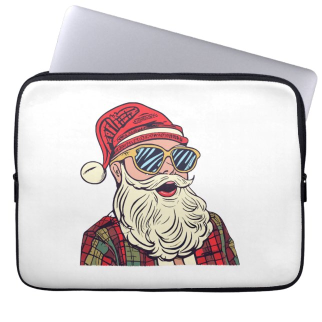 Capa Para Notebook Papai Noel - Engraçado (Frente)