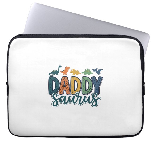 Capa Para Notebook Papai Saurus Pai Dinossauro Fofo Design Vetorial_1 (Frente)