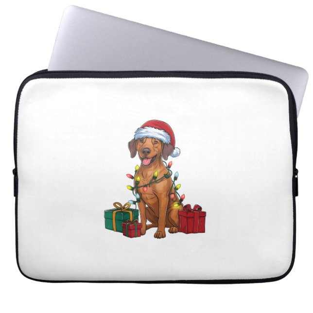 Capa Para Notebook Papais noeis de iluminação do Xmas Cristo Ridgebac (Frente)