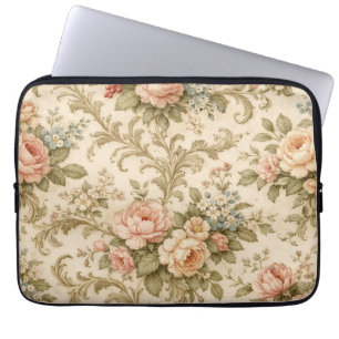 Capa Para Notebook Papel de Parede com Padrão Floral Vintage
