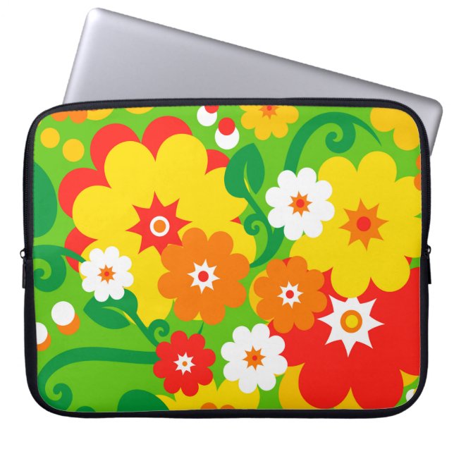 Capa Para Notebook Papel de parede de alimentação da Flor Engraçado (Frente)