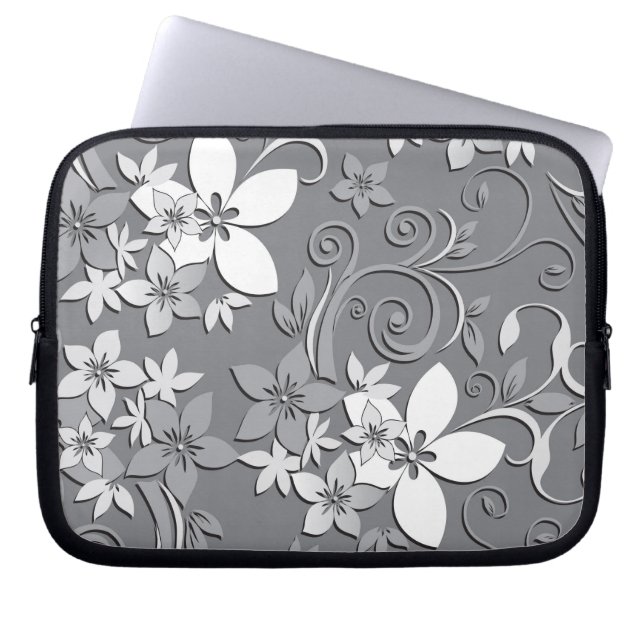 Capa Para Notebook Papel de parede de flores 2 (Frente)