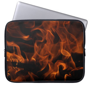 Capa Para Notebook Papel de parede de incêndio vermelho