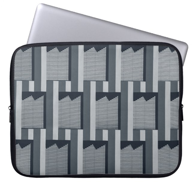 Capa Para Notebook Papel de parede digital cinza (Frente)