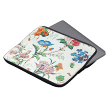Papel de parede floral antigo França 1830