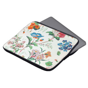 Capa Para Notebook Papel de parede floral antigo França 1830