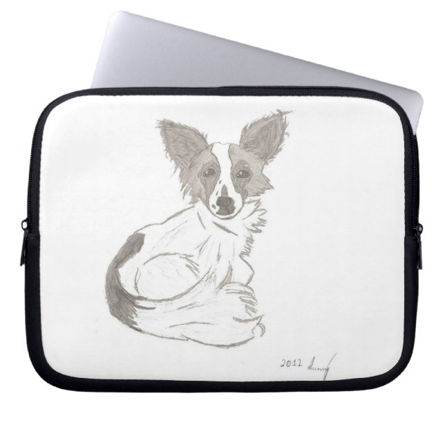 Capa Para Notebook Papillon Sketch Bolsa de laptop (Frente)