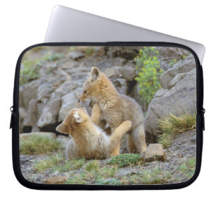 Capa Para Notebook Par de Cinzas da América do Sul (Lycalopex griseus