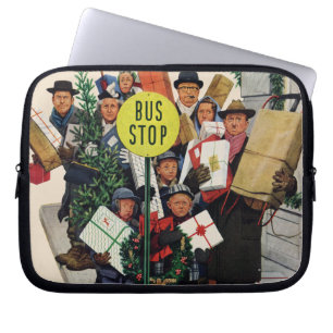 Capa Para Notebook Paragem do autocarro no Natal