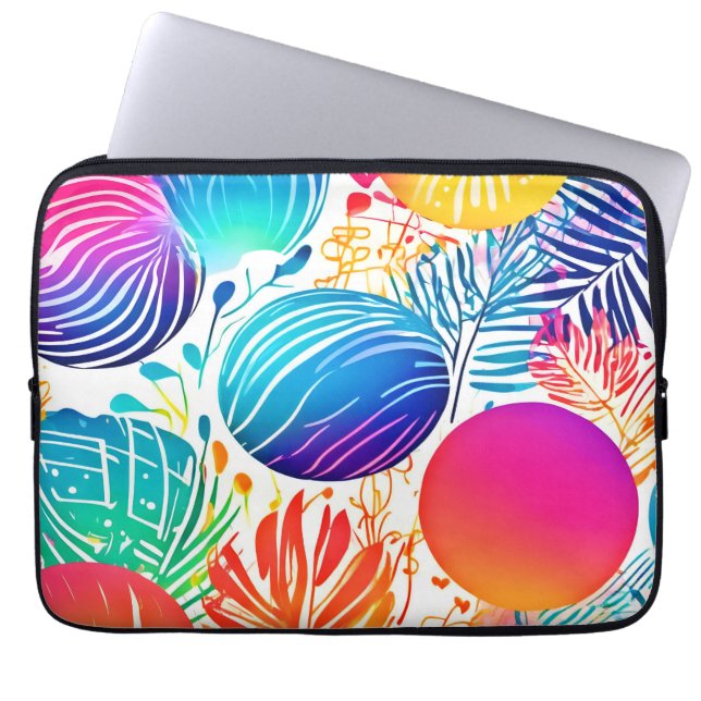 Capa Para Notebook Paraíso de Abstrato tropical (Frente)
