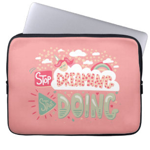 Capa Para Notebook Pare de sonhar, comece a fazer salmão leve