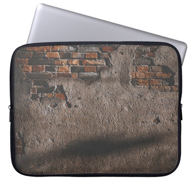 Capa Para Notebook Parede com tijolos quebrados (Frente)