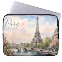 Capa Para Notebook Paris França Torre Eiffel rio Sena