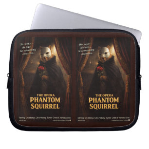 Capa Para Notebook Paródia de Esquilo Fantasma da Ópera