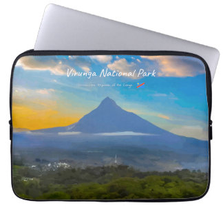 Capa Para Notebook Parque Nacional Virunga, RD Congo - Vulcão