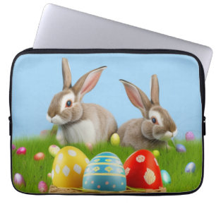 Capa Para Notebook Páscoa bonita Bunnypara um humor positivo