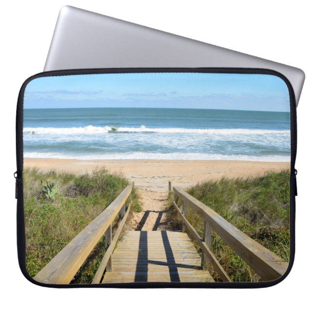 Capa Para Notebook Passagem à praia (Frente)
